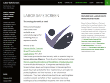 Tablet Screenshot of laborsafescreen.com